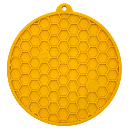 Honeycomb Design emat - Enrichment Lick Mat For Dogs and Cats - With Suction Cups | USA Made